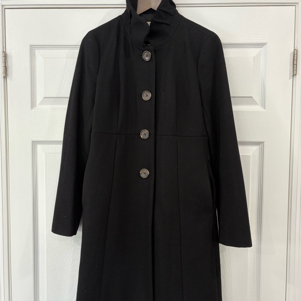J. Crew Black Trench Coat